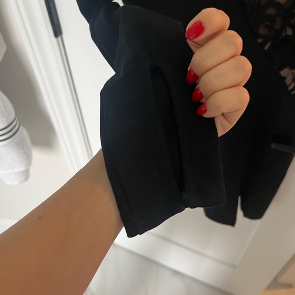 h:ours Keegan Black Asymmetrical Cut Out Bodycon - Picture 7 of 10